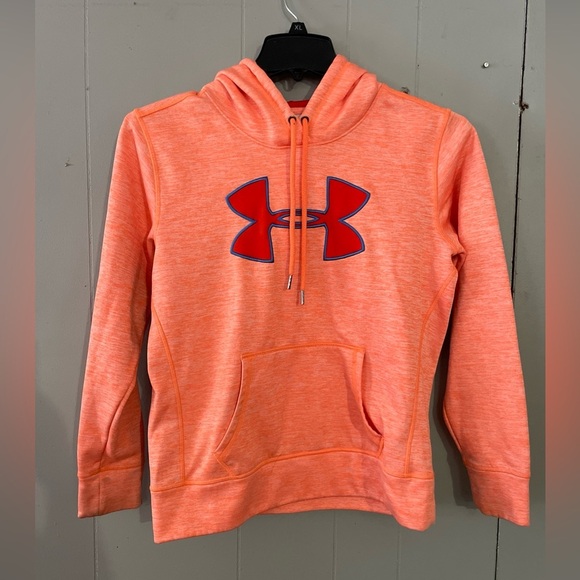 Under Armour Cold Gear Womens Hoodie Orange Size Small - Picture 1 of 2